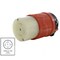 Ac Works Locking Connector, L21-30R, 30 A, 120/208V AC, Three Phase, 4 Pole, Screw Terminals, Orange ASL2130R - alternate 5